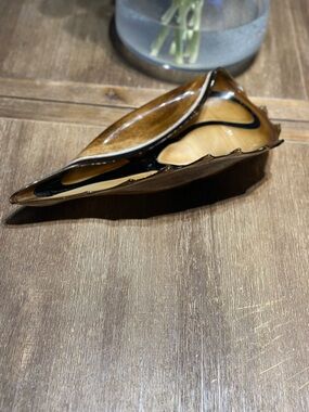 Mid-Century Modern Brown Glass Decorative Dish